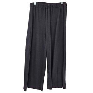 Planet By Lauren G Pima Cotton Crop Gaucho Pants Black Women’s Size 3 U.S. 14/16